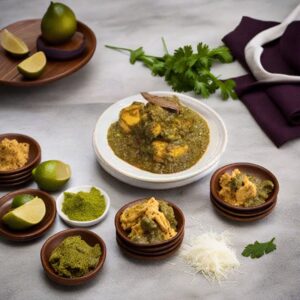 a table topped with bowls filled with food