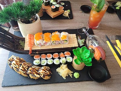 Gedeckter Tisch im Musuko Restaurant in Helmstedt