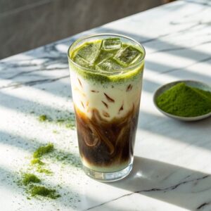 329. Kaffee mit Matcha